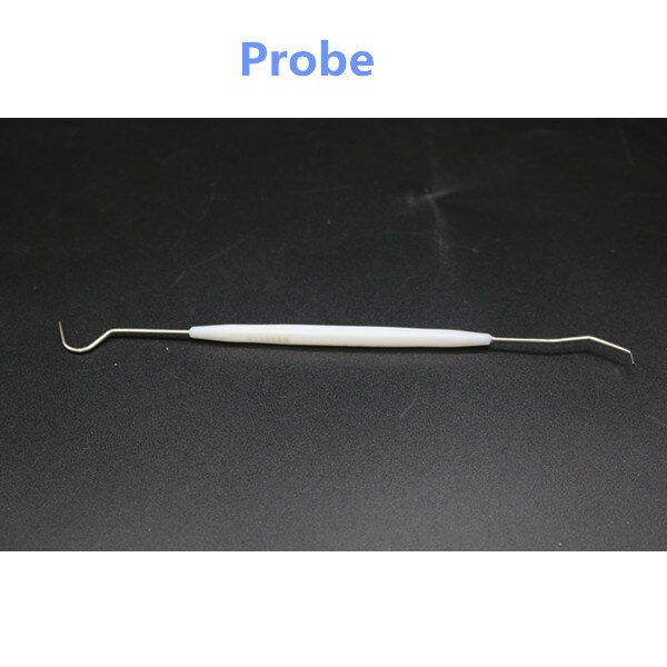 3pcs/set Dental Instrument Kit Disposable Dental Instrument Set Oral Hygiene Dental Mirror Tweezers Probe TOSI: Probe