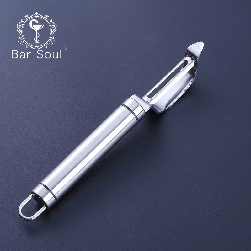 Bar Soul-cuchillo de raspado de acero inoxidable 304, utensilios de cocina prácticos para decoración de cócteles, pelador de frutas y verduras, herramientas de camarero