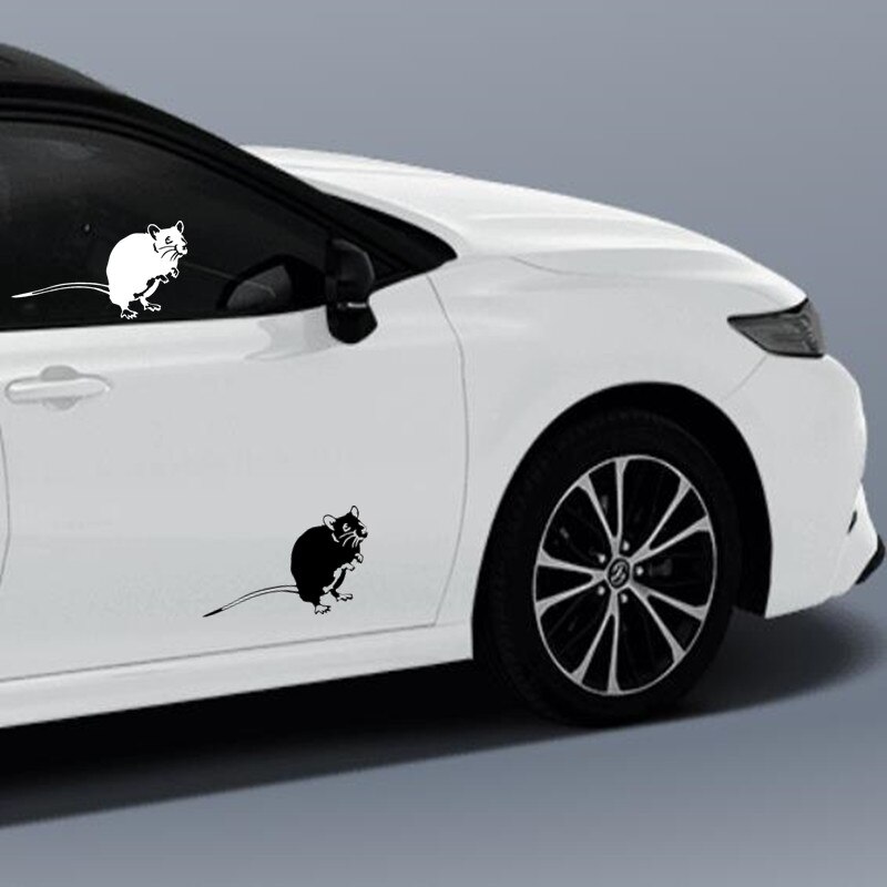 Toilet Stickers Mouse One Piece Removable Waterproof Painting Vinyl PVC Sticker Diy Home Decoration For WC Car Wall Animal Decor