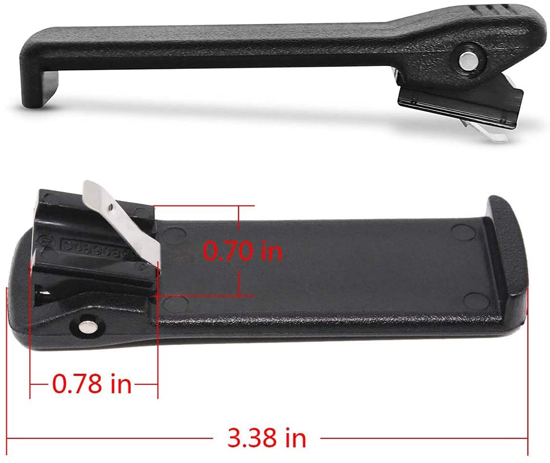 10Pack HLN8255 3.3-inch Belt Clip for Motorola GP3688 EP450 PR400 CP200XLS CP200D CP200 CP180 CP150 CP140 CP040