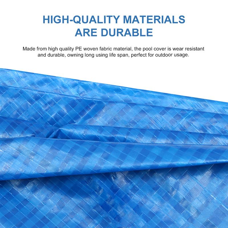 Dia 183cm 244cm 305cm Round Swimming Pool Cover Waterproof Rainproof Dust Cover Tarpaulin Garden Swimming Pools Accessories