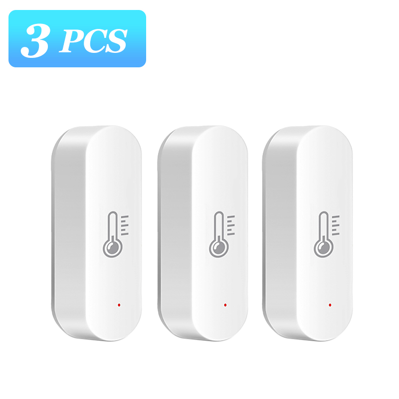 Tuya ZigBee Temperature Humidity Sensor Smart Life APP Monitoring Thermometer Hygrometer Work With Alexa Google Home Smartthings: 3 pieces
