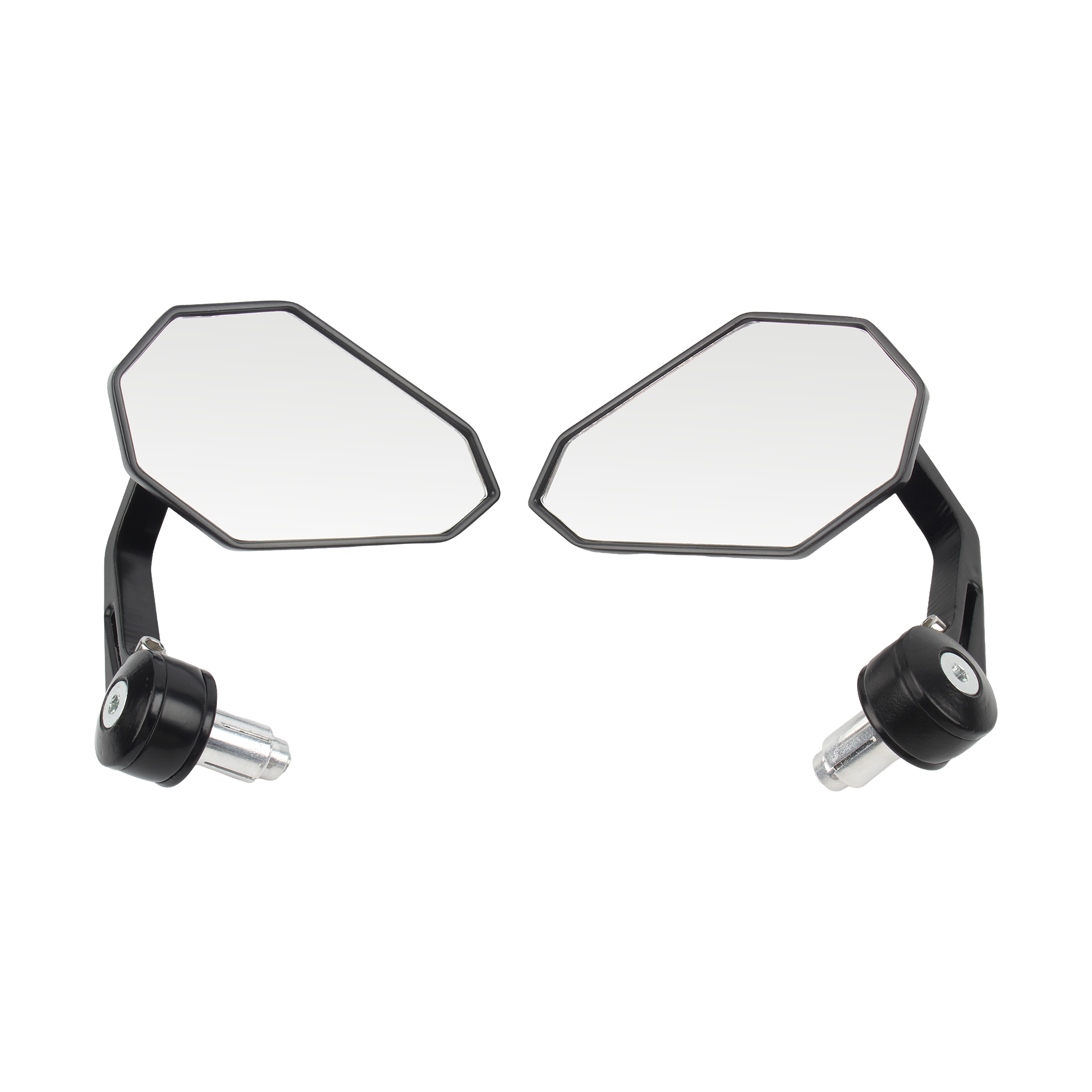 Motoraccessoires Universele achteruitkijkspiegel Zijstuur Bar End Spiegels Moto Fiets Elektrische fiets Scooter Motocross