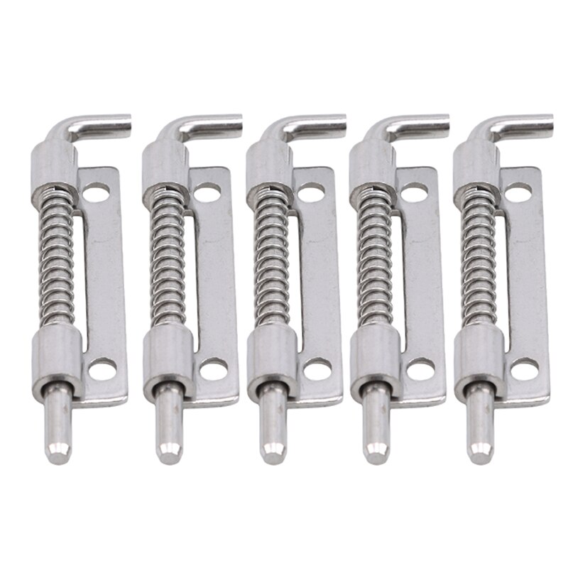 Long Silver Stainless Steel Door Latch Sliding Lock Barrel Bolt Latch Hasp Staple Gate Safety Lock