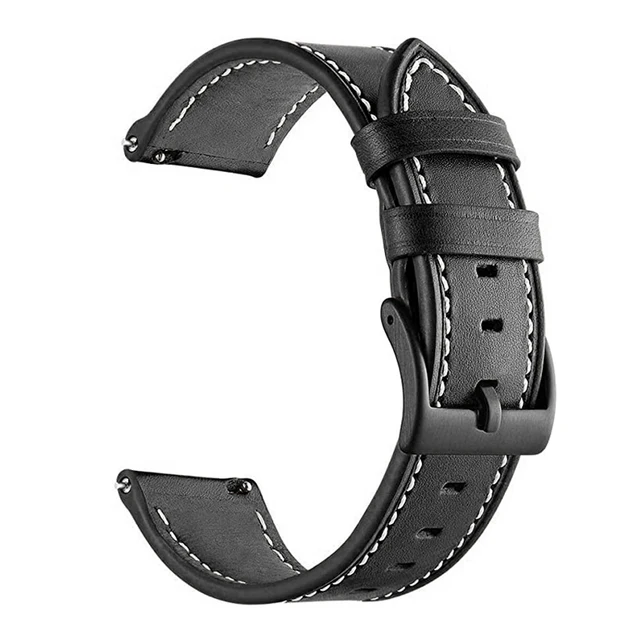 20mm 22mm läderarmband för xiaomi watch  s1/s3 s1 active  s1/2 pro klockarmband armband för mibro  a1/x1/ färgat armband: Svart gul / 12mm