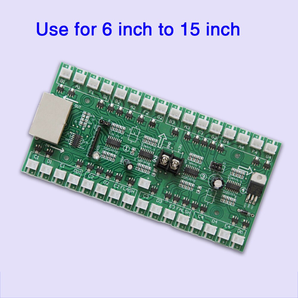 LED Display Drive Card Connect Use for 6" inch to 15" inch LED Digital Number, LED Module