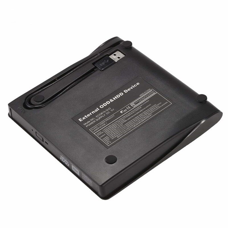 Lector de CD y DVD externo Unidad óptica USB 3,0 DVD-RW, reproductor de CD-RW, grabadora portátil delgada