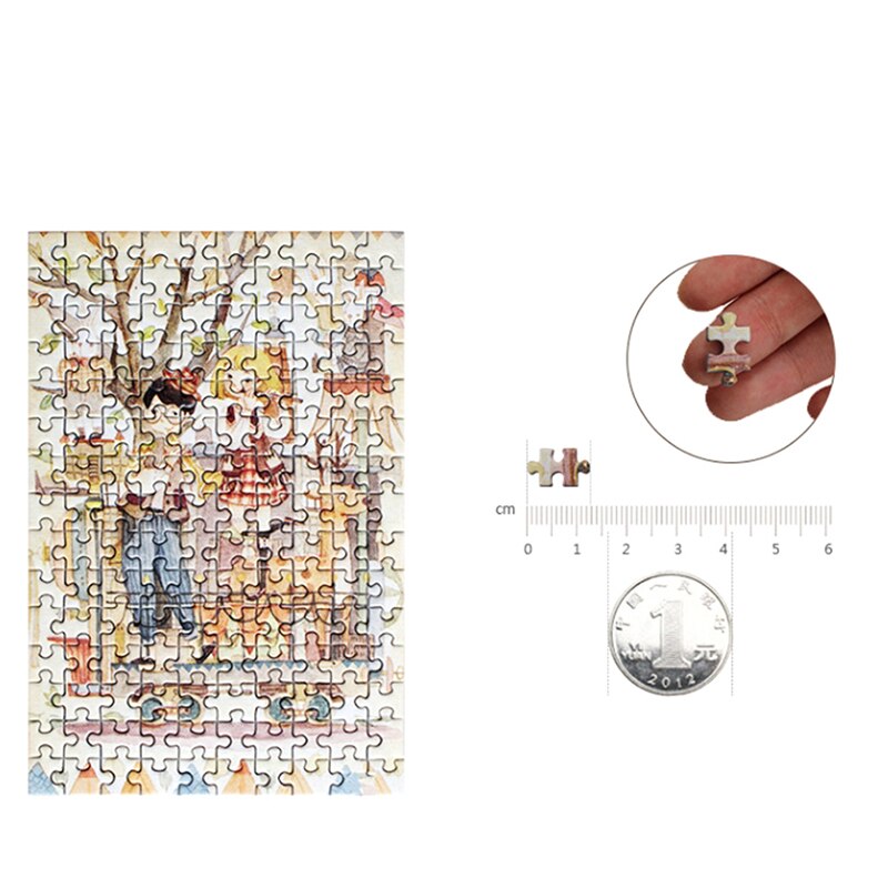 150 Piece Tube Mini Paper Puzzles Game for Children Adults Games Jigsaw