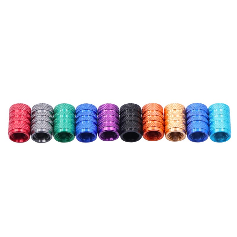 4PC /1PC Universal Dustproof Aluminium Alloy Bicycle Cap Wheel Tire Covered Car Truck Tube Tyre Bike Accessories 10 Colors