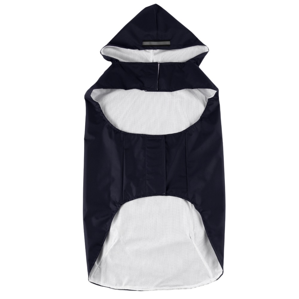 Capa de chuva para cães, jaqueta à prova d'água com capuz, poncho de chuva para animais de estimação, roupas com listra reflexiva, acessórios para capa de chuva para cães ao ar livre: 6XL / Preto
