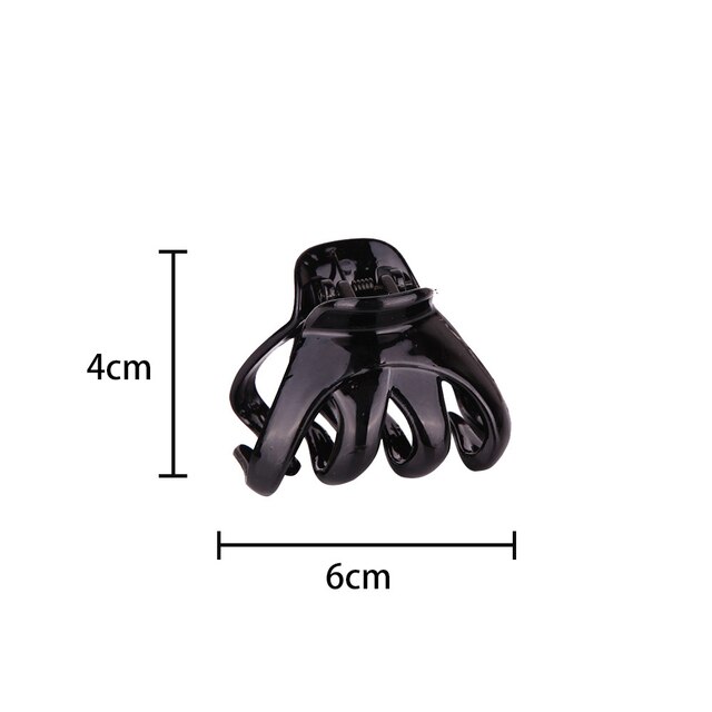 Pinza grande para el pelo para mujer, pinzas de plástico gruesas para el pelo, pinzas para el pelo para mujer, horquilla con forma de pulpo, accesorios para el cabello: 1