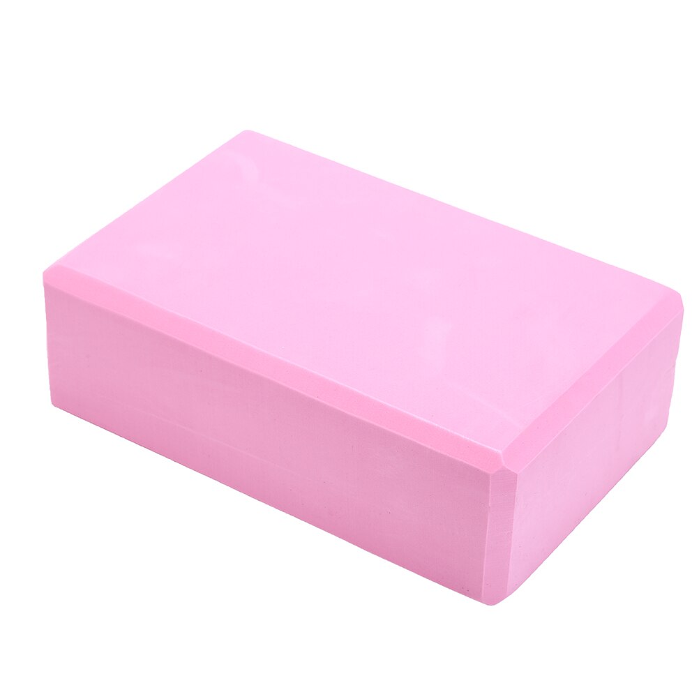 EVA mousse Yoga bloc brique Pilates sport exercice gymnastique entraînement étirement aide corps mise en forme santé formation 1 pièces: Rose