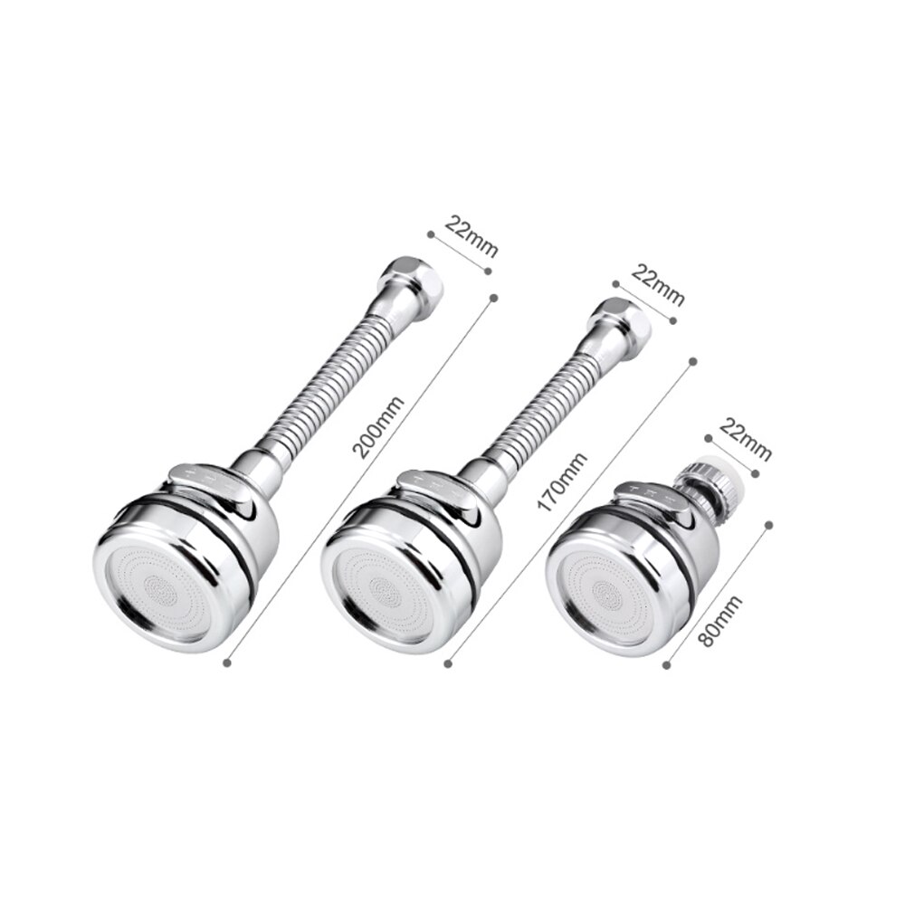 Keukenkraan hoge druk verlengstuk draaibare kraanbeluchter waterbesparende kraan mondstuk adapter badkamer wastafel accessoires keuken