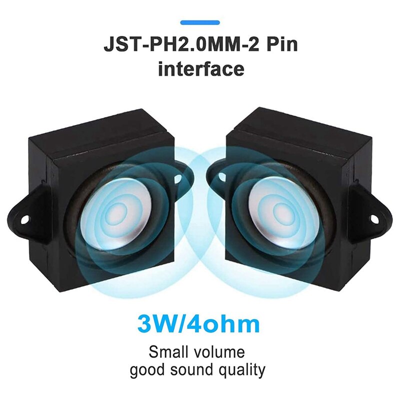 2PCS 4 Ohm 3 Watt Speaker for a Rduino Single Cavity Mini Speaker Full-Range Cavity Mobile Portable Speaker