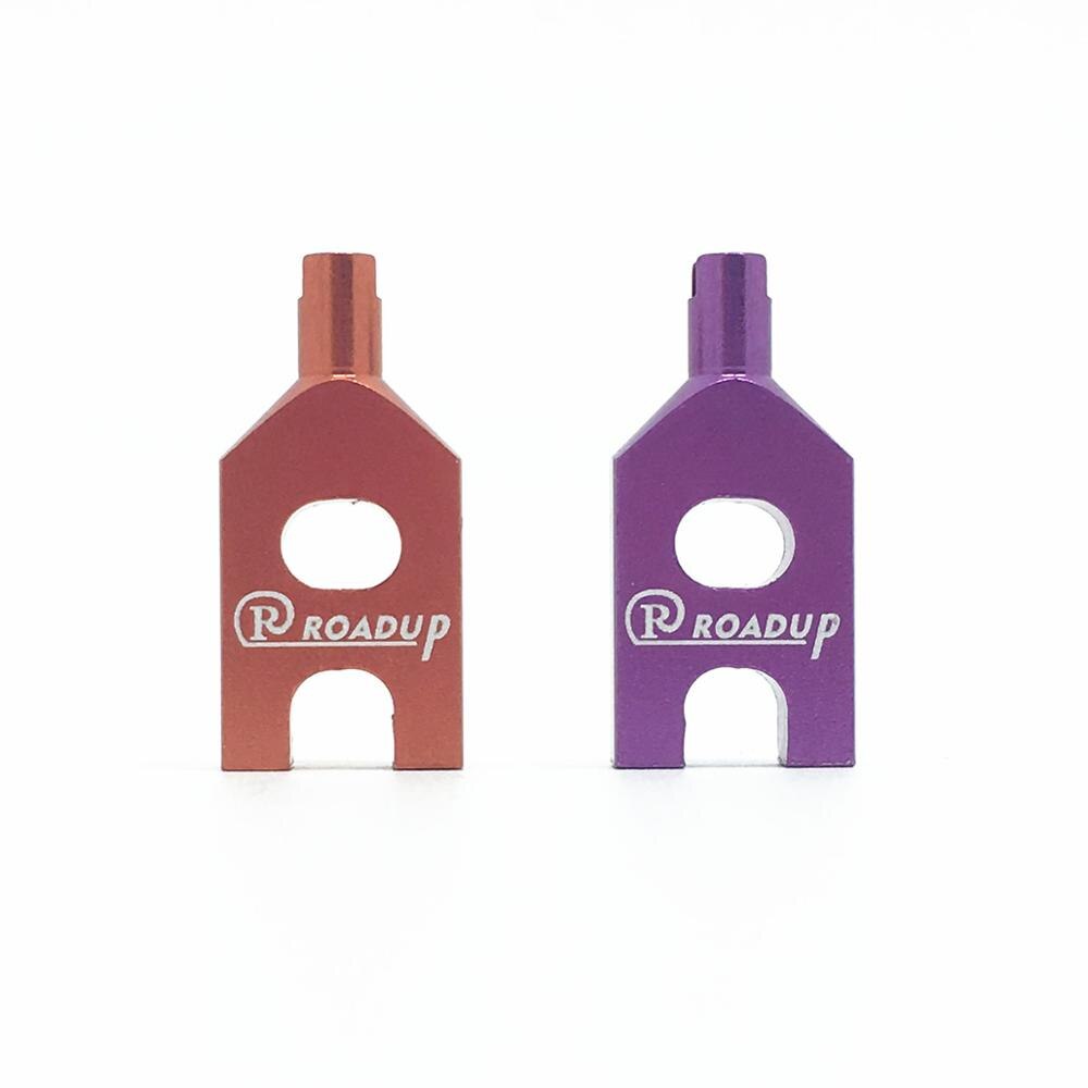 2pc Presta en Schrader Ventiel & Valve Extender Removal Tool Drie-In-een Demontage Gereedschap: Orange x1 Purple x1