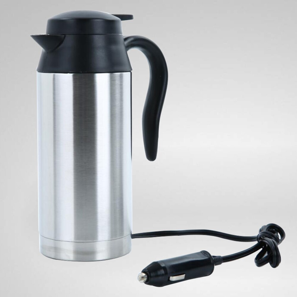 1Pc 12V 750Ml Rvs Waterkoker Auto Waterkoker Boiler Elektrische Cup Waterkoker
