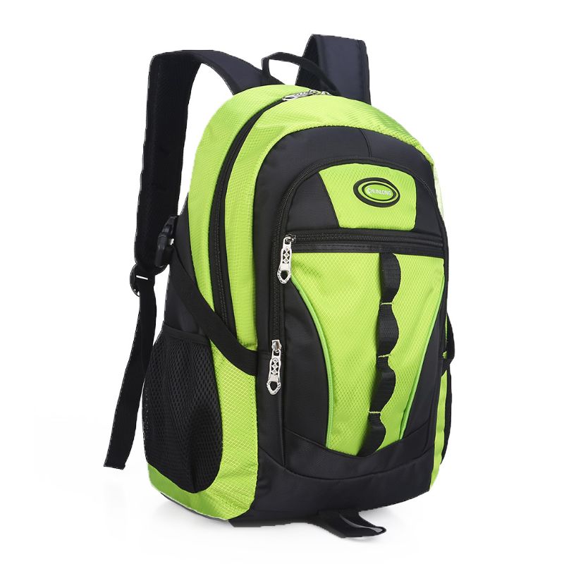 Mode Nylon Rugzak Schooltas Casual College Dagrugzak Voor Tiener: green