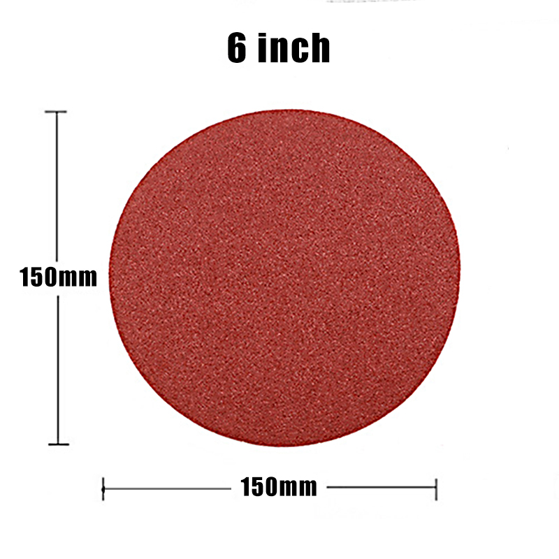 6 Zoll 150 mm Schleifpapier 10 Stück Körnung 40–2000 Schleifscheibe Holzbearbeitung Metall poliert Werkzeuge Schleifer Exzenterschleifscheibe