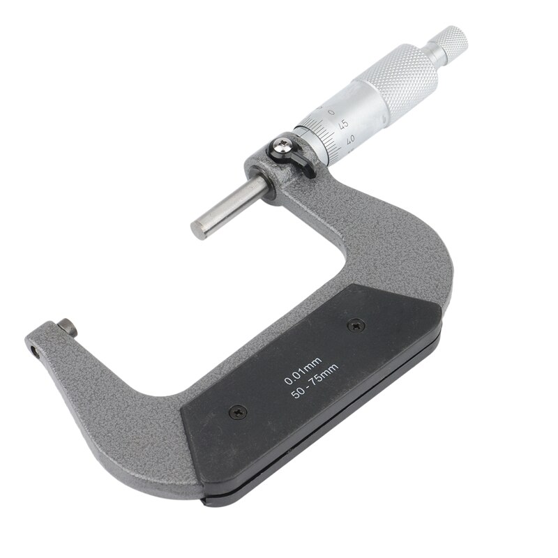 External Thread Micrometer 50-75mm Precision 0.01mm Gauge Mechanical Micrometer Spiral Micrometer