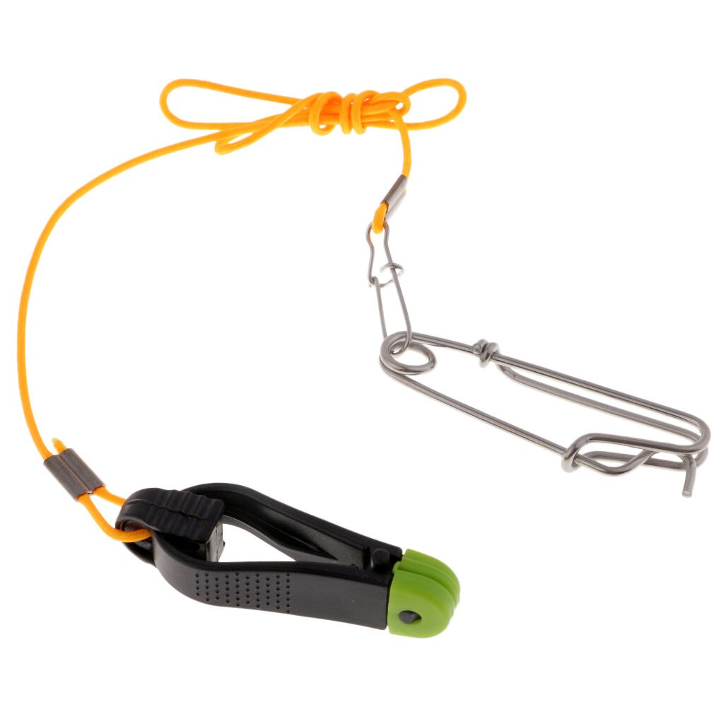 Power Grip Plus Downrigger Line Release Stacker Clips with 17" Leader &amp; Long Line Snaps