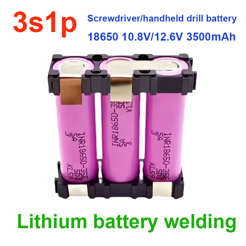 2S1P 3S2P 4S1P~5S2P 6S2P 18650-35E Battery Pack Custom 18650-35E Battery Welding 3500mAh / 7000mah Battery Pack 7.4V To 25.2v: GRAY