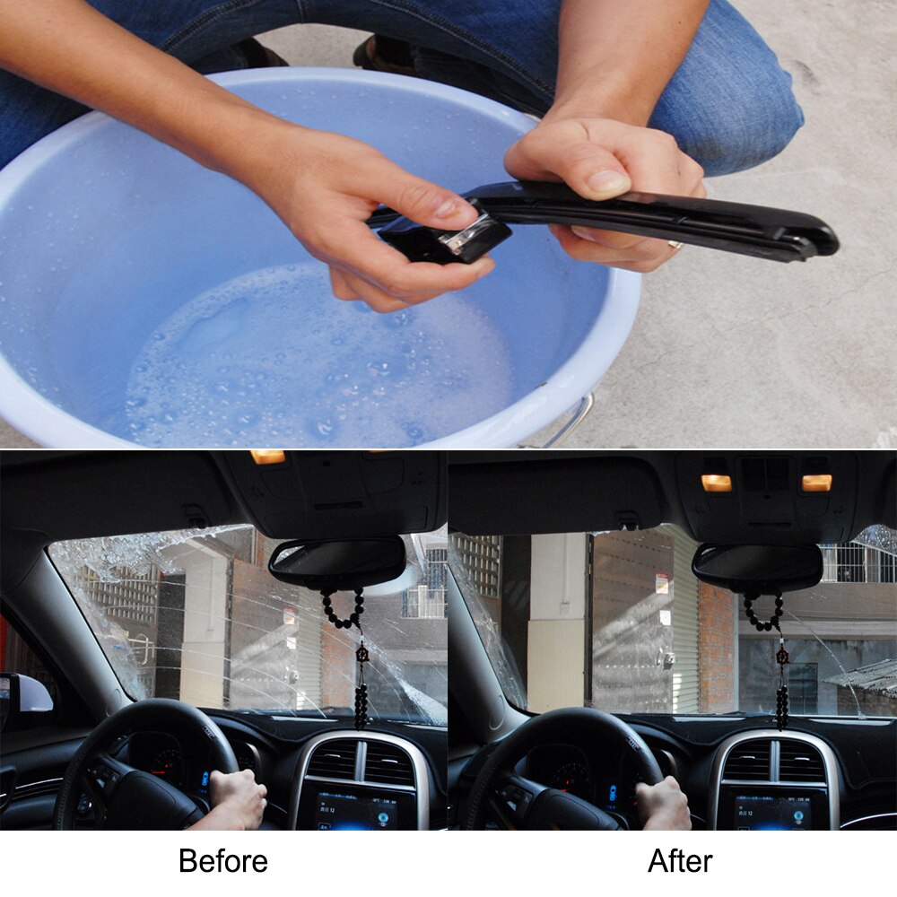 Car Wiper Blade Repair Tool Car-styling Car Windshield Wiper Wizard Blade Restorer Cleaning Brush Windscreen Cleaner Universal