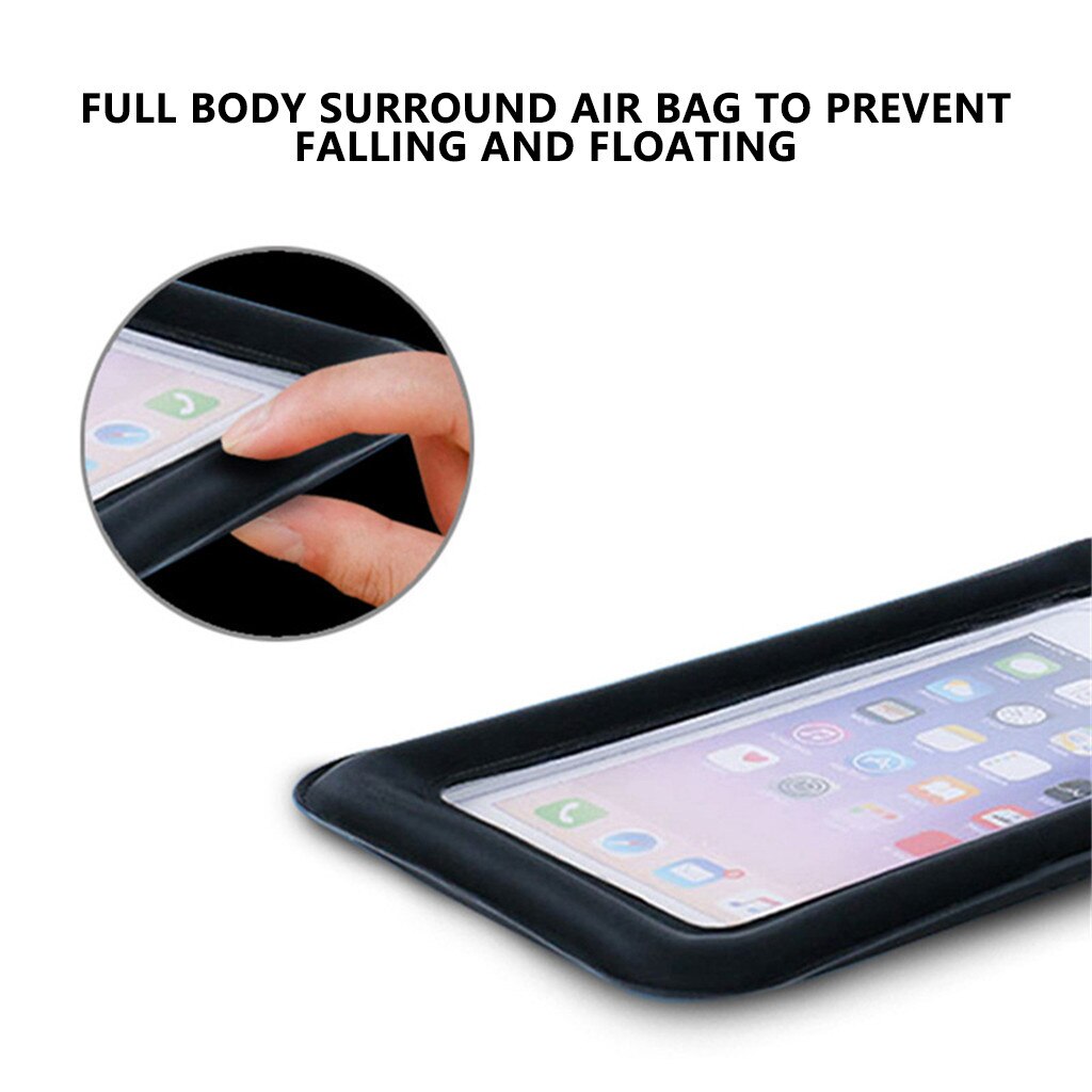 Waterdichte Tas Touchscreen Mobiele Telefoon Opbergtas Drie-Layer Verzegelde Opblaasbare Mobiele Telefoon Waterdichte Tas # YL5