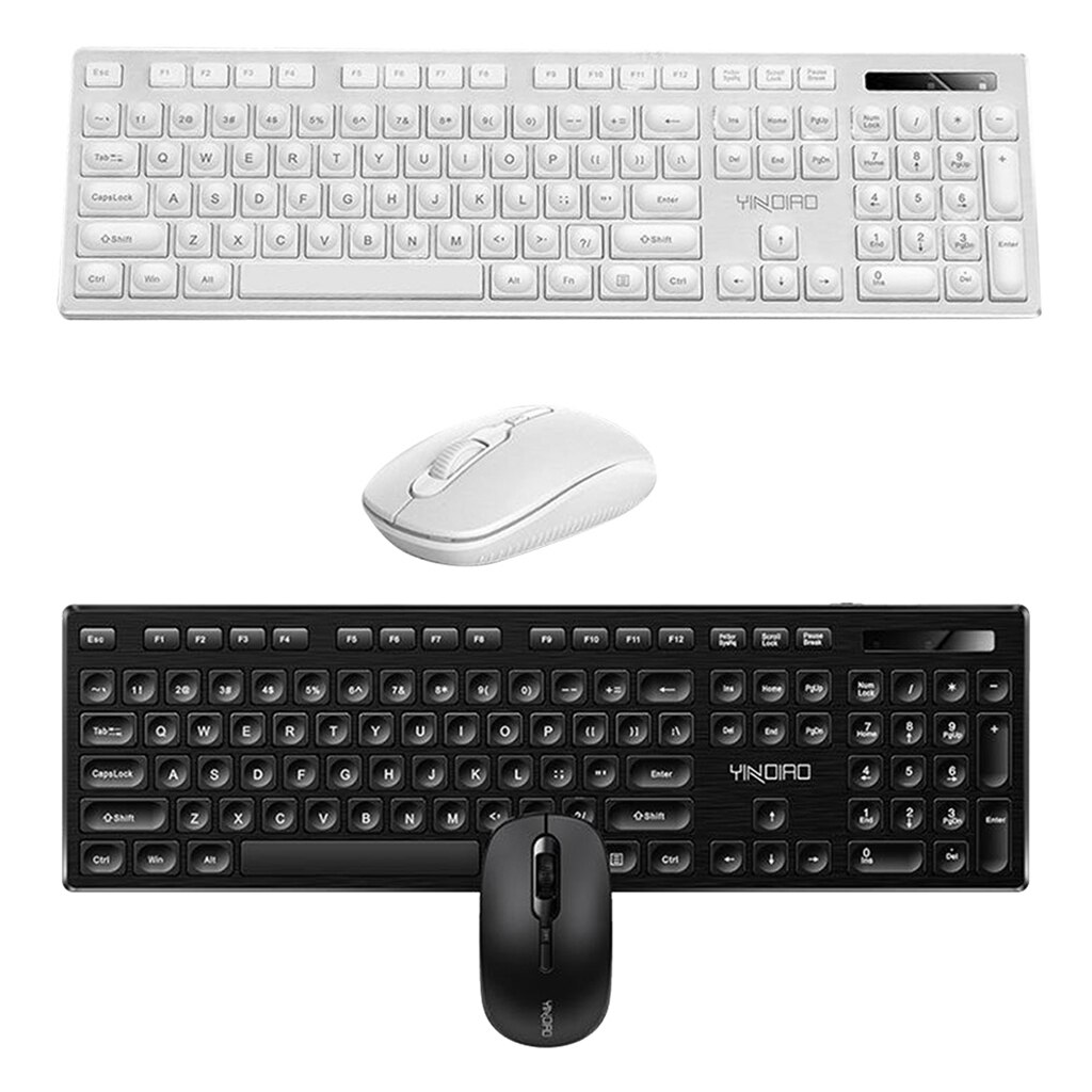 Trådlöst tangentbord mus set ergonomisk mus pc mause tyst knapp tangentbord och mus combo 2.4g för bärbar dator