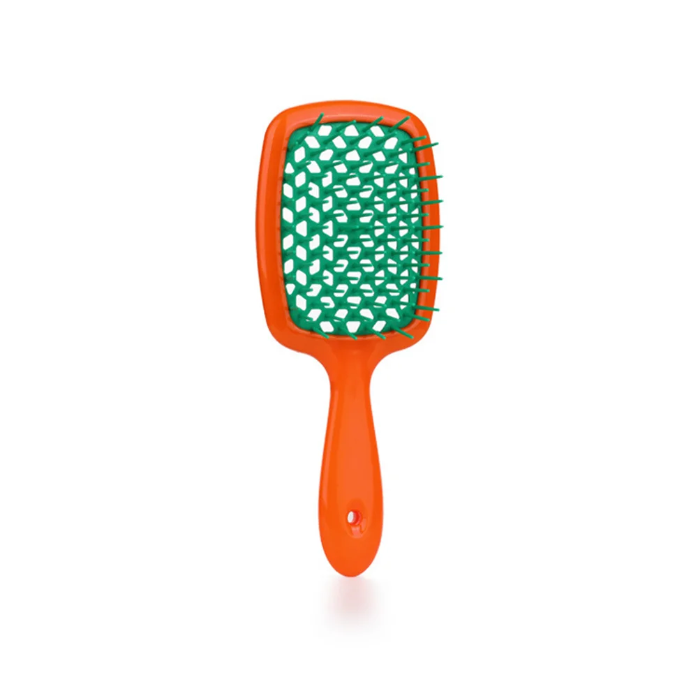 Air Cushion Comb Hair Massage Wet Dry Comb Anti-static Hollow Out Wet Curly Hair Brushes Barber Styling Tool: Red