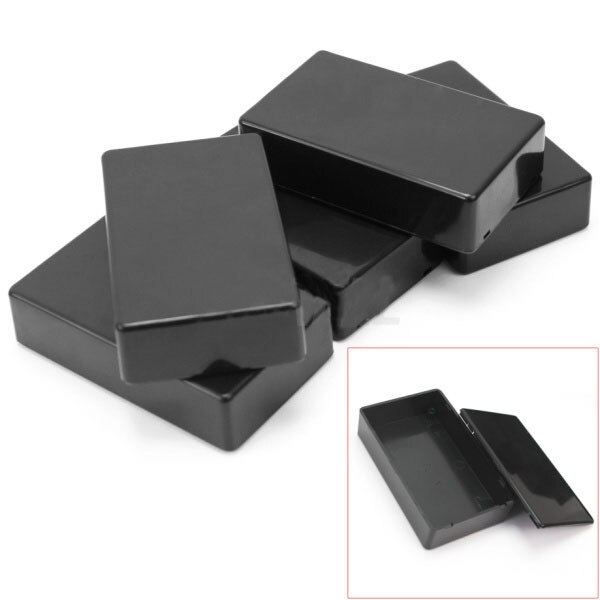 Caja de proyectos de bricolaje, carcasa de plástico para electrónica, caja de conexiones pequeña para escritorio, 100x60x25mm, Abs