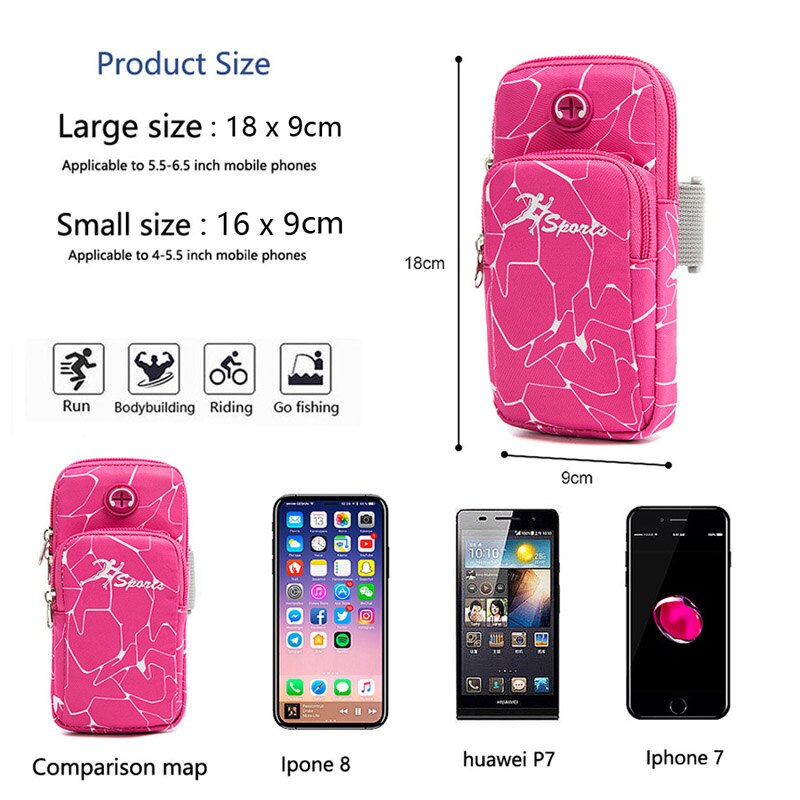 BGreen étanche sport cellule téléphone portable sac en cours d'exécution téléphone sac cyclisme randonnée coque de téléphone Fitness Gadget carte support de pochette