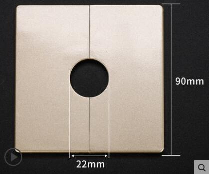 Kunststoff Zauberstab Draht See abdeckung 86 typ Kreuzung Kasten Auslauf kabel Schutz wasserhahn winkel ventil Rohr stecker Dekor abdeckung schnappen-auf Platte: Gold 22mm