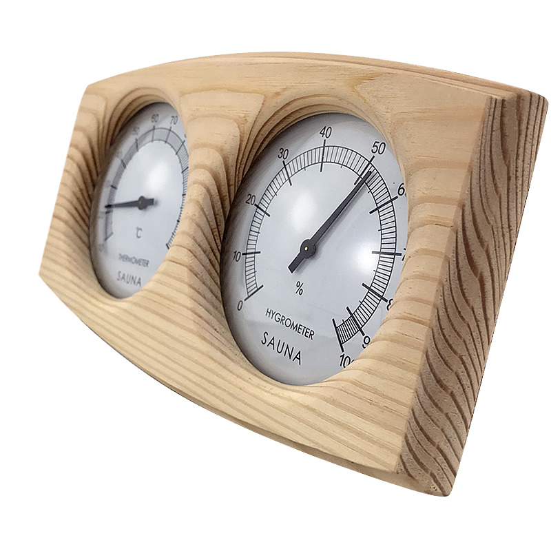 Sauna-Thermometer Humidity-Temperature-Measurement Dial Indoor-Room-Accessory Wood