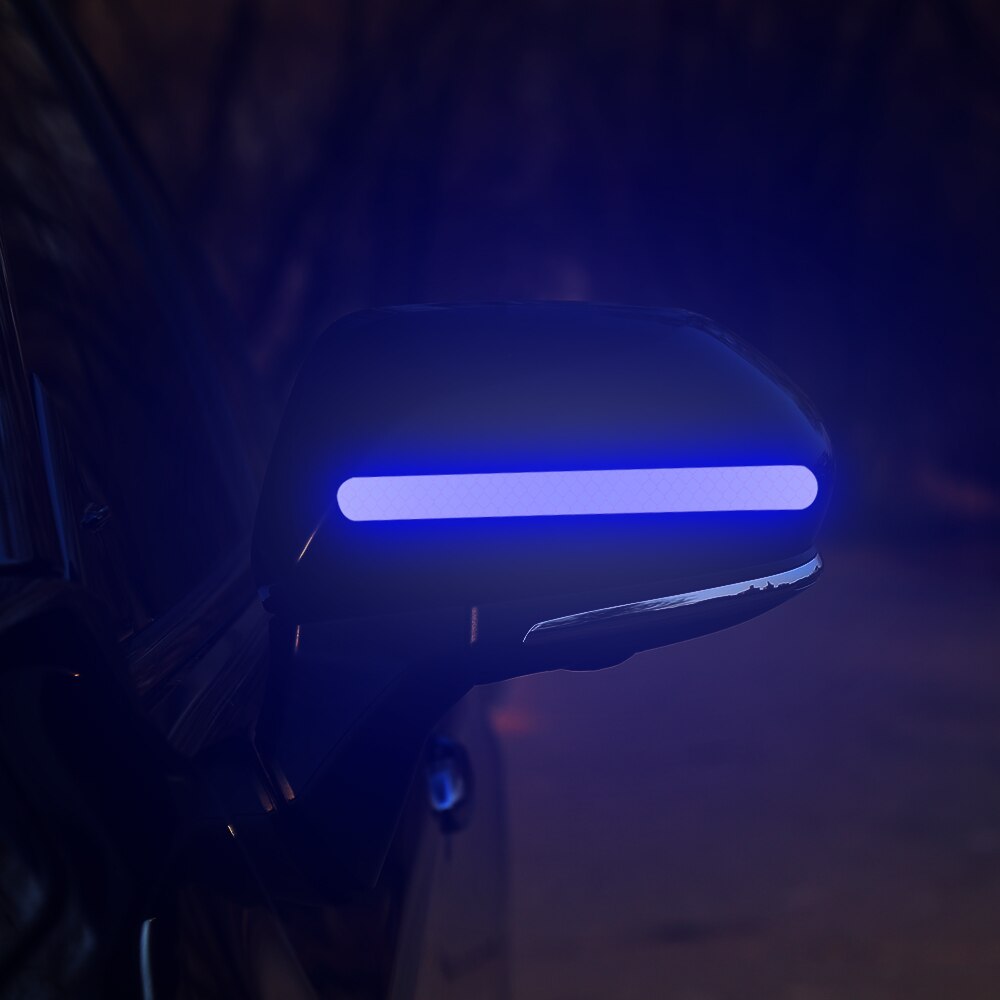 Car Rearview Mirror Reflective Stickers Warning Tape for Ford Fusion Mondeo Mustang F-150 Explorer Edge C-MAX FOCUS RS ST Fiesta