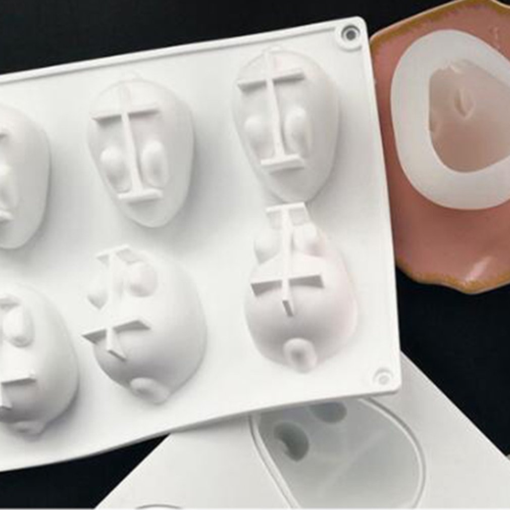 6 Siliconen Mould Voor Bunny Mousse Cake Kom Taart Ijs Gelei Silicone Bakvorm Bakken Taart Tools