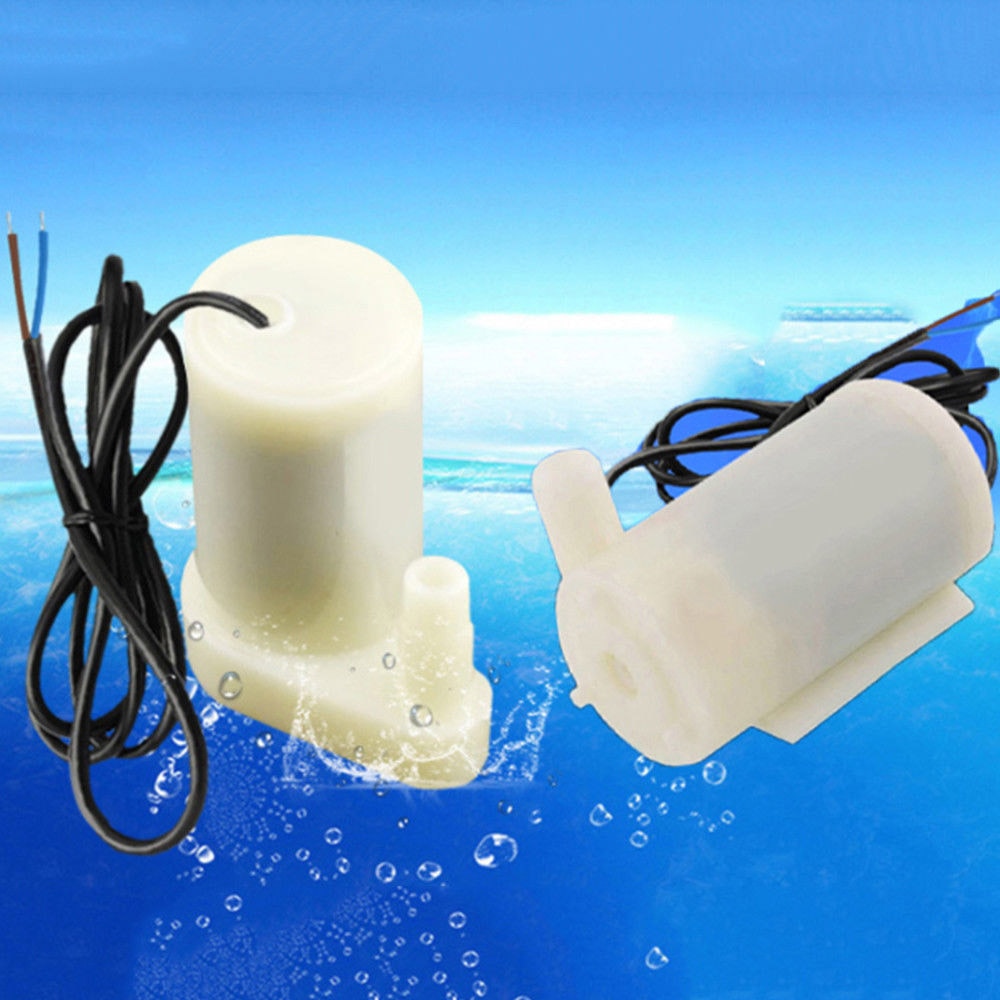 Akvarium mikro vand luftpumper dykmotor mini super lydløs til akvarium springvand tilbehør  dc 3-4.5v / dc3-5v 100l/ timer