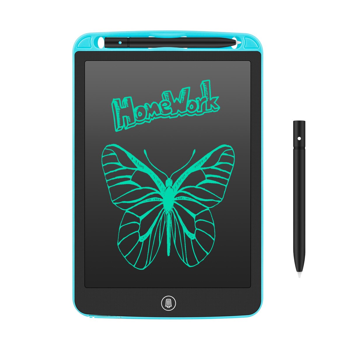 Tablette LCD pour dessin et écriture numérique, 10 pouces, jouets pour enfants, avec stylet épais: Blue