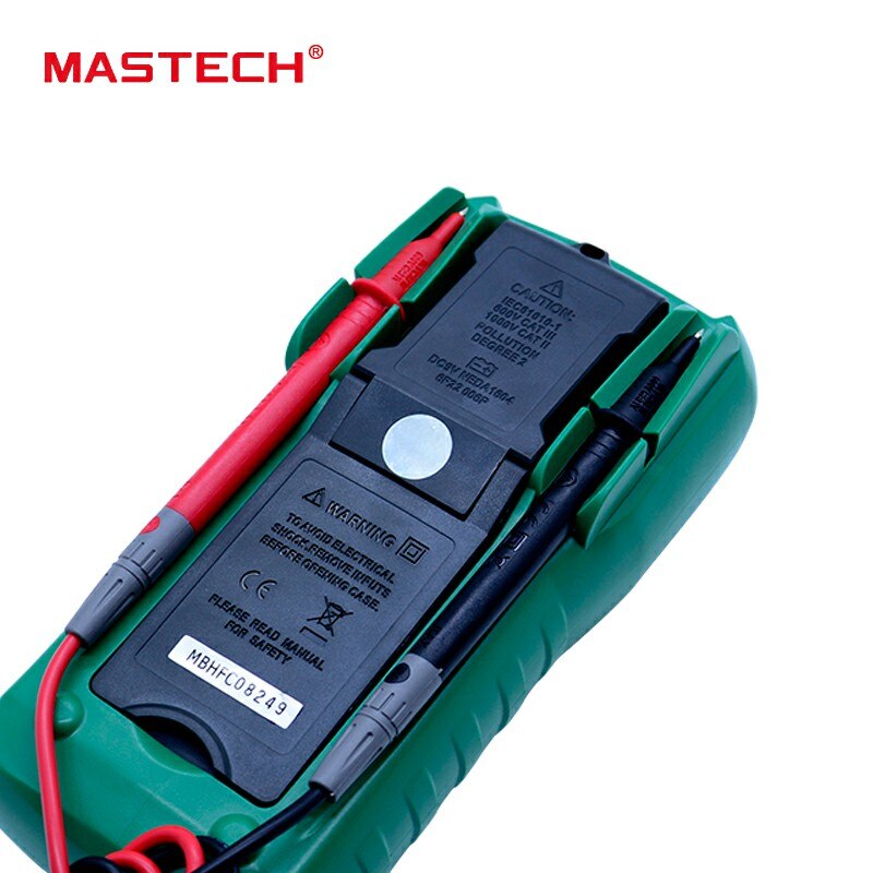 Mastech  my64 digital multimeter ac/dc dmm frekvens kapacitans temperaturmåler tester m/ hfe test amperemeter multimetro