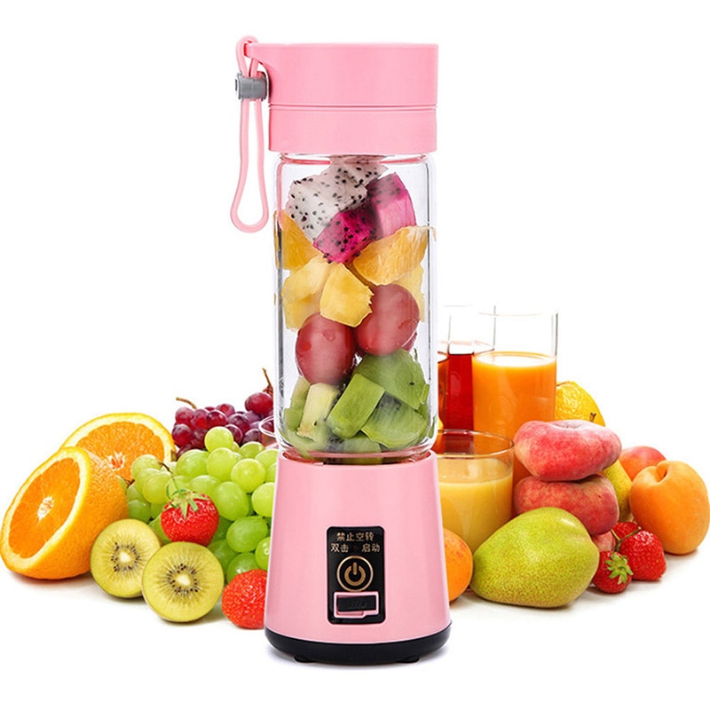 Bærbar elektrisk frugt citrus juicer flaske håndholdt smoothie maker usb genopladelig juice blender  e2s