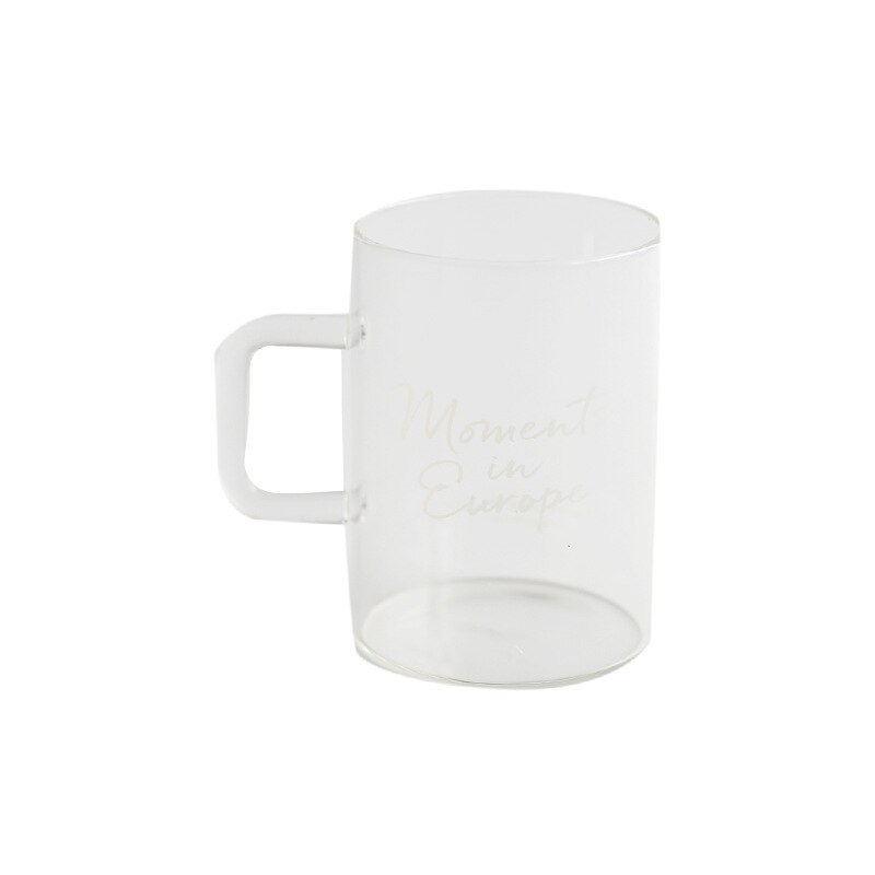 Transparent vitt brev kaffe tejuice chic muggar drycker efterrätt frukost mjölk morgonkopp köksutrustning glasmuggar