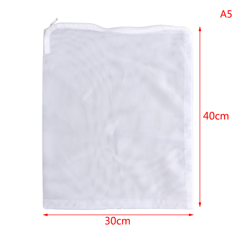 1pc Aquarium Filter beutel wieder verwendbare Fein Filter Medien beutel mit Reiß verschluss für frische Salzwasser Panzer Harze Filter Aktivkohle: Grau