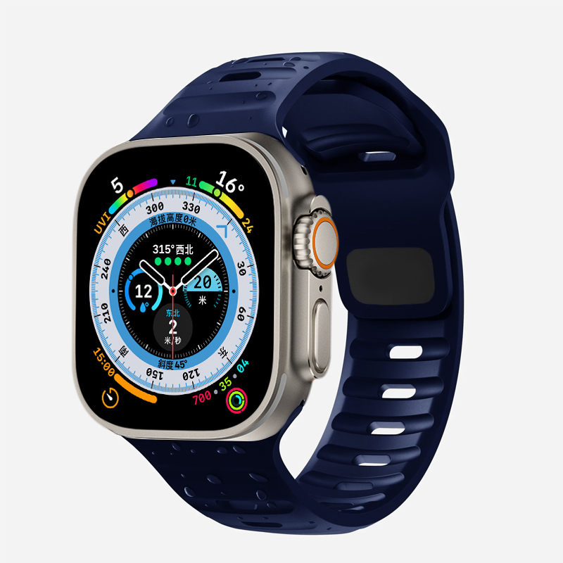 Siliconen Band Voor Apple Horlogeband 49Mm 44Mm 45Mm 40Mm 41Mm 49 Sport Correa Horlogeband Iwatch Serises 8 7 6 5 Se Ultra