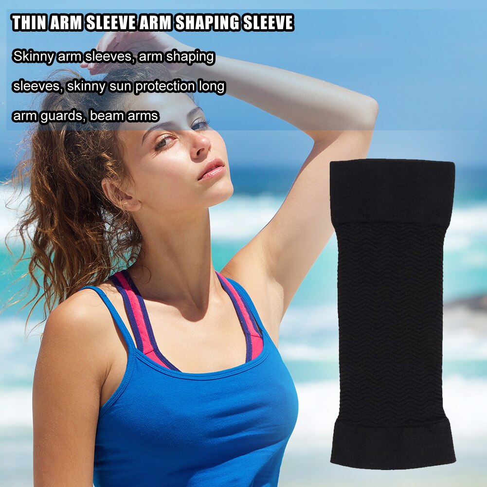 1 Pair Arm Sleeve Slimming Arm Shaper Wrap Belt Burn Cellulite Thin Gym Weight Loss Slim Belt Burning Running Arm Sleeve Warmers
