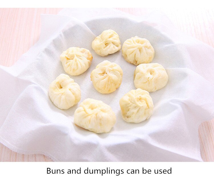 Huishouden katoen garen stoomboot doek non-stick kooi gestoomde dumplings ademend gestoomde gestoomde brood steamer doek