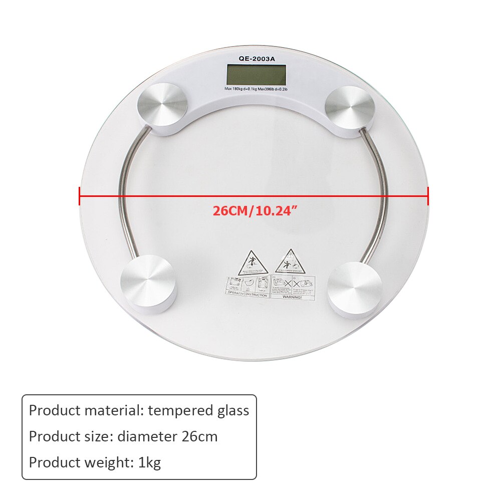 Toughened Glass Electroni Digital Body Scales 150KG Bathroom Gym Smart Scales LCD Display Body Weighing Digital Weight Scale