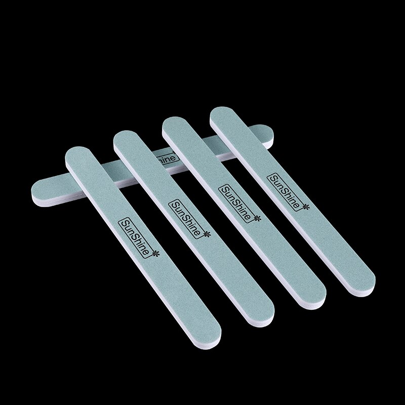 5XNail File 100/180 high Sanding nail files 100|180 grit pack of 5pcs Nail files half moon grey 100: sponge file