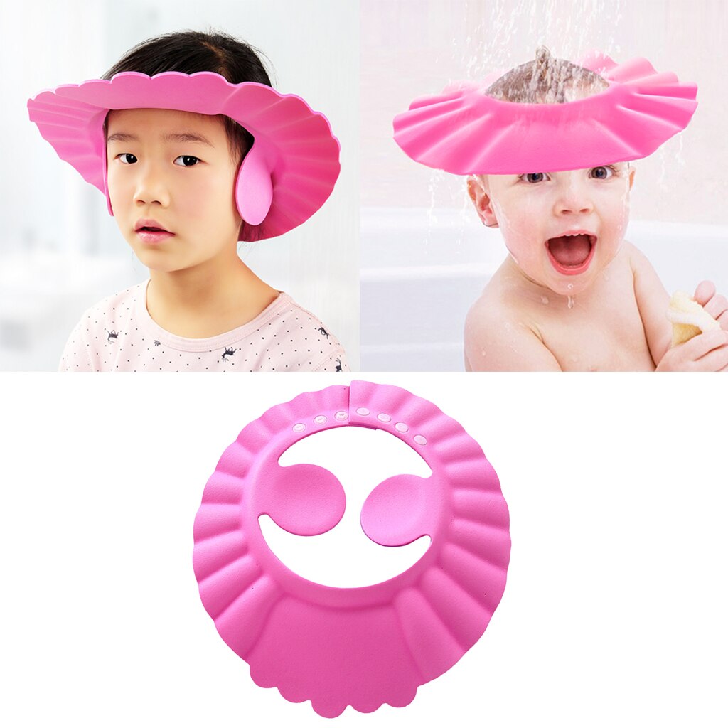 Waterproof Baby Bath Cap PEVA Hat for Children Toddler Shower Caps Reusable