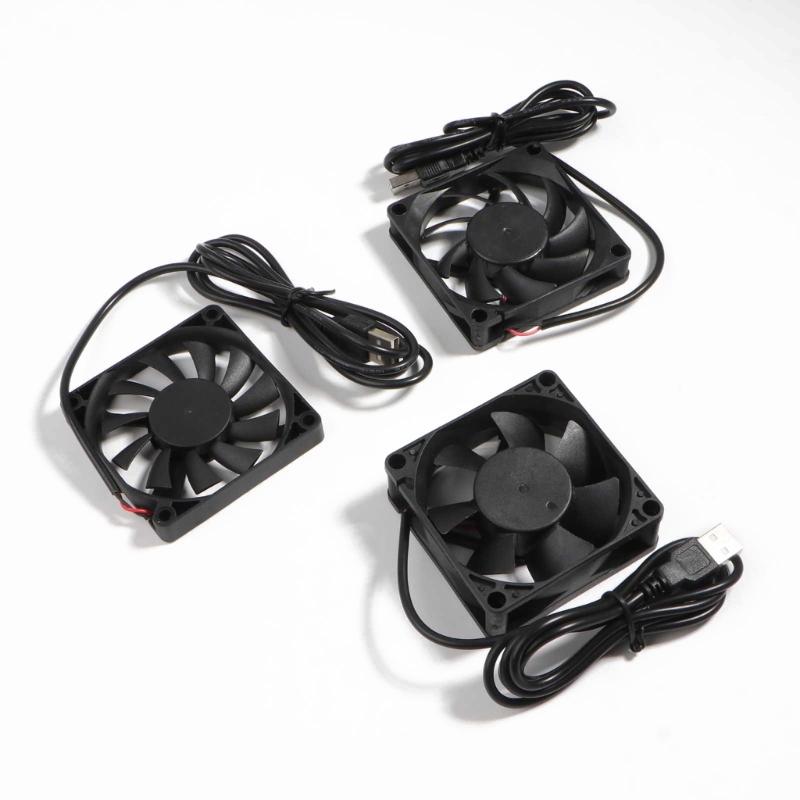 70mm Fan 7025 7015 7010 DC 5V USB Connector Quiet Cooling Fan for DIY Cooling Router Game TV Box Power Supply