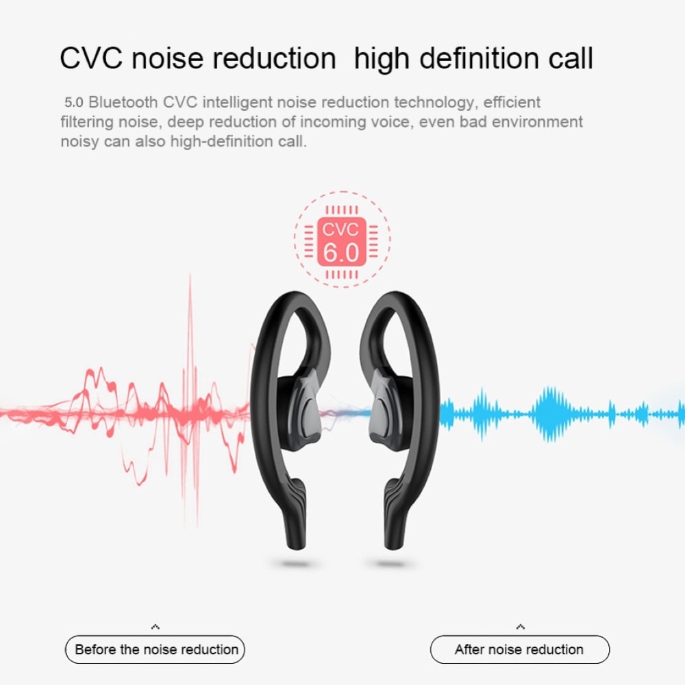 Draadloze bluetooth-oortelefoon, sport, waterdichte draadloze hoofdtelefoon, ruisonderdrukkende hoofdtelefoon, tws-oordopjes, headsets met microfoon