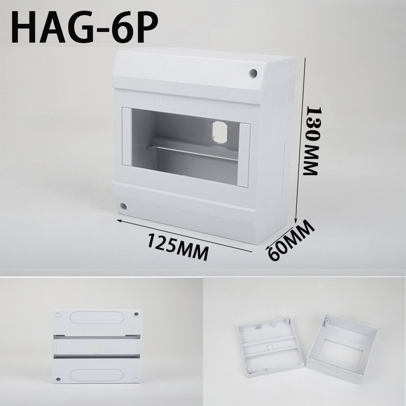 HAG indoor and outdoor waterproof distribution box, waterproof box, electrical box, circuit breaker protection box: HAG 6P